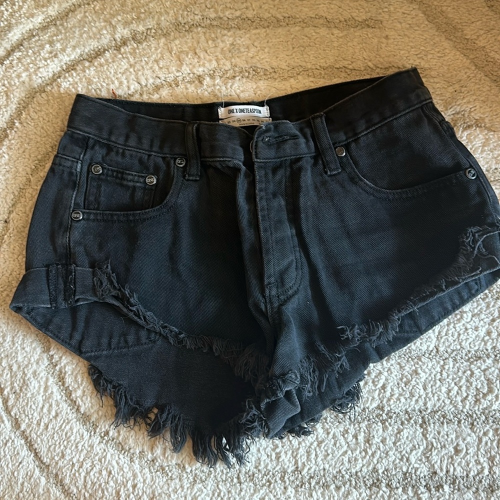 One teaspoon Jean shirts black -Bandits relaxed fit